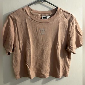 Tan crop tshirt